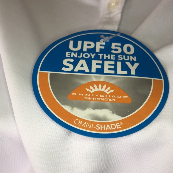 Woman’s white Columbia top size XL UPF 50 Enjoy the Sun Safely - Picture 8 of 8